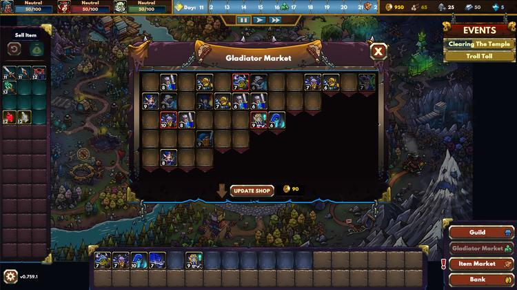 Скриншот №2 из игры Gladiator Guild Manager