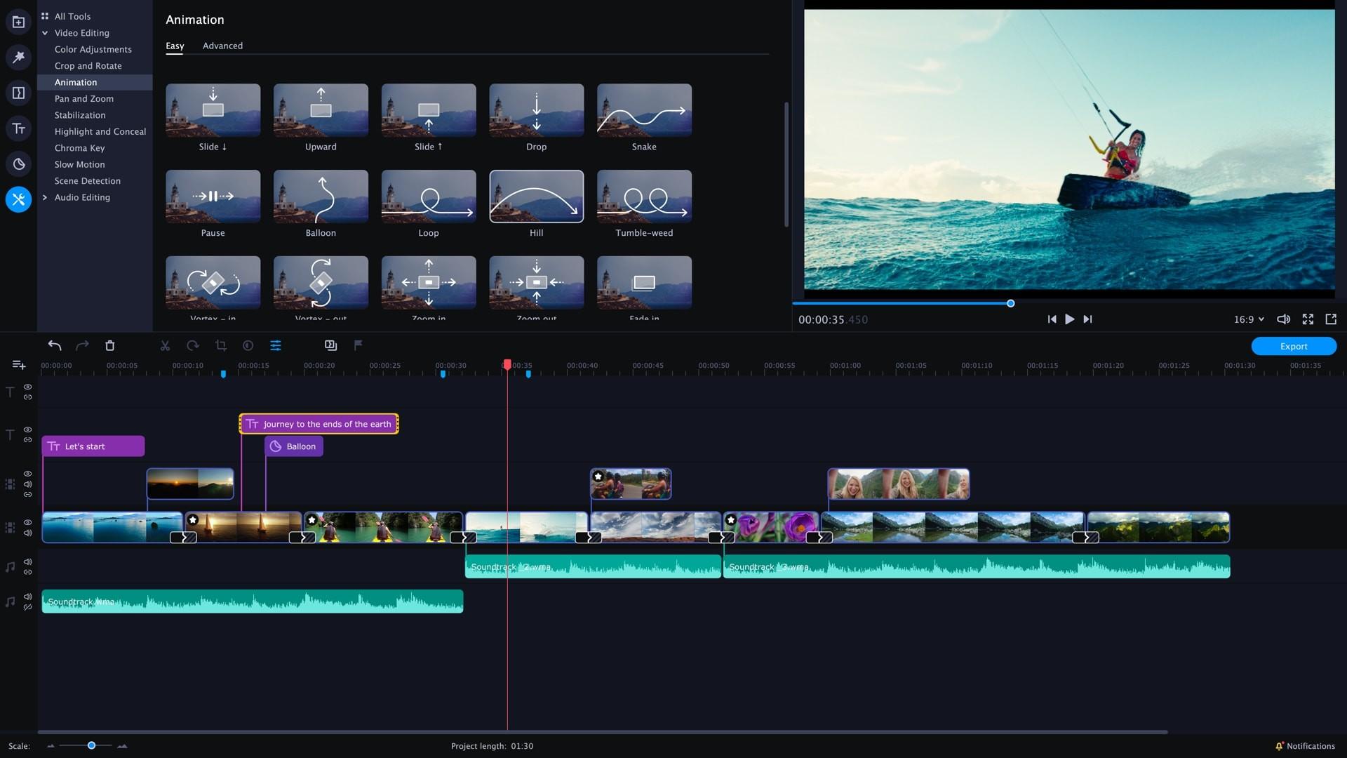 Screenshot №4 from game Movavi Video Editor Plus 2020 - Video Editing Software
