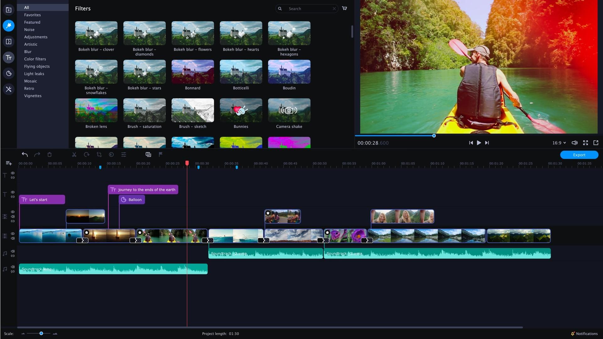 Screenshot №1 from game Movavi Video Editor Plus 2020 - Video Editing Software