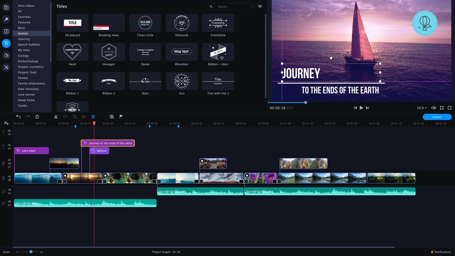 Screenshot №2 from game Movavi Video Editor Plus 2020 - Video Editing Software