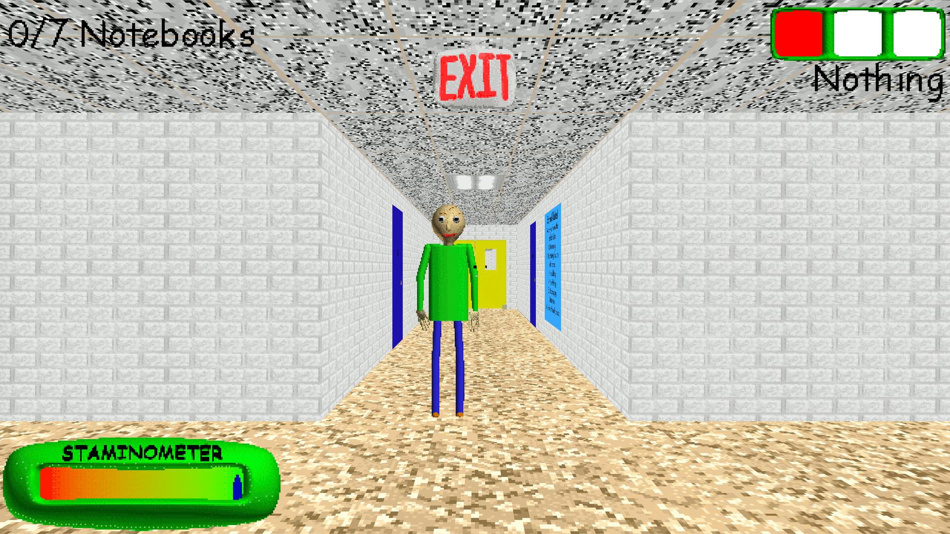 Screenshot №1 from game Baldi's Basics Classic Remastered