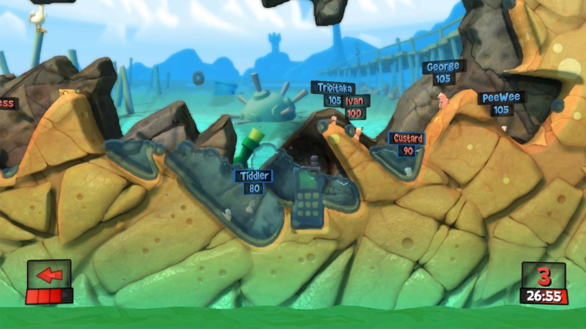Скриншот №2 из игры Worms Revolution