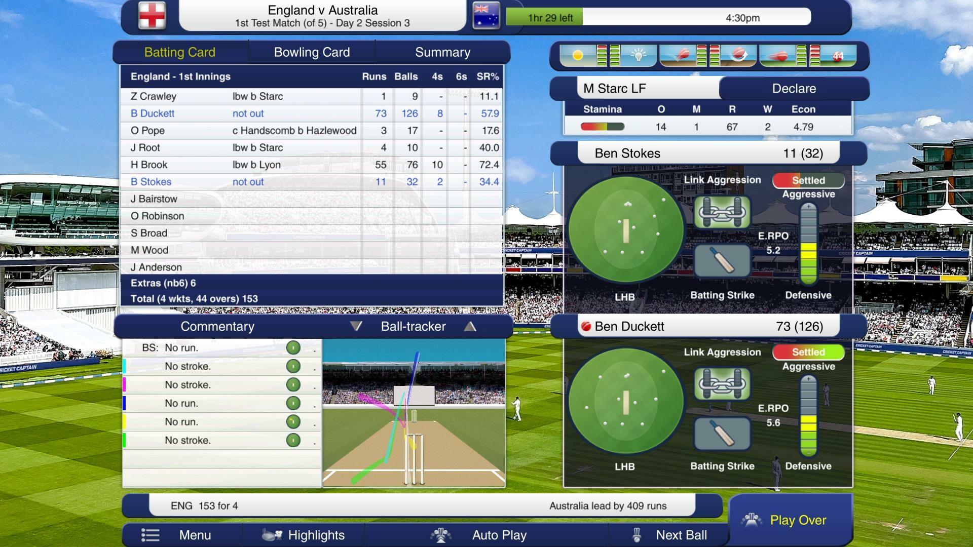 Screenshot №2 from game Cricket Captain 2023