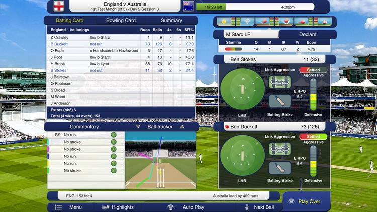 Screenshot №1 from game Cricket Captain 2023