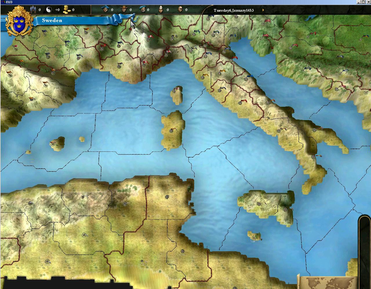 Скриншот №1 из игры Europa Universalis III Complete