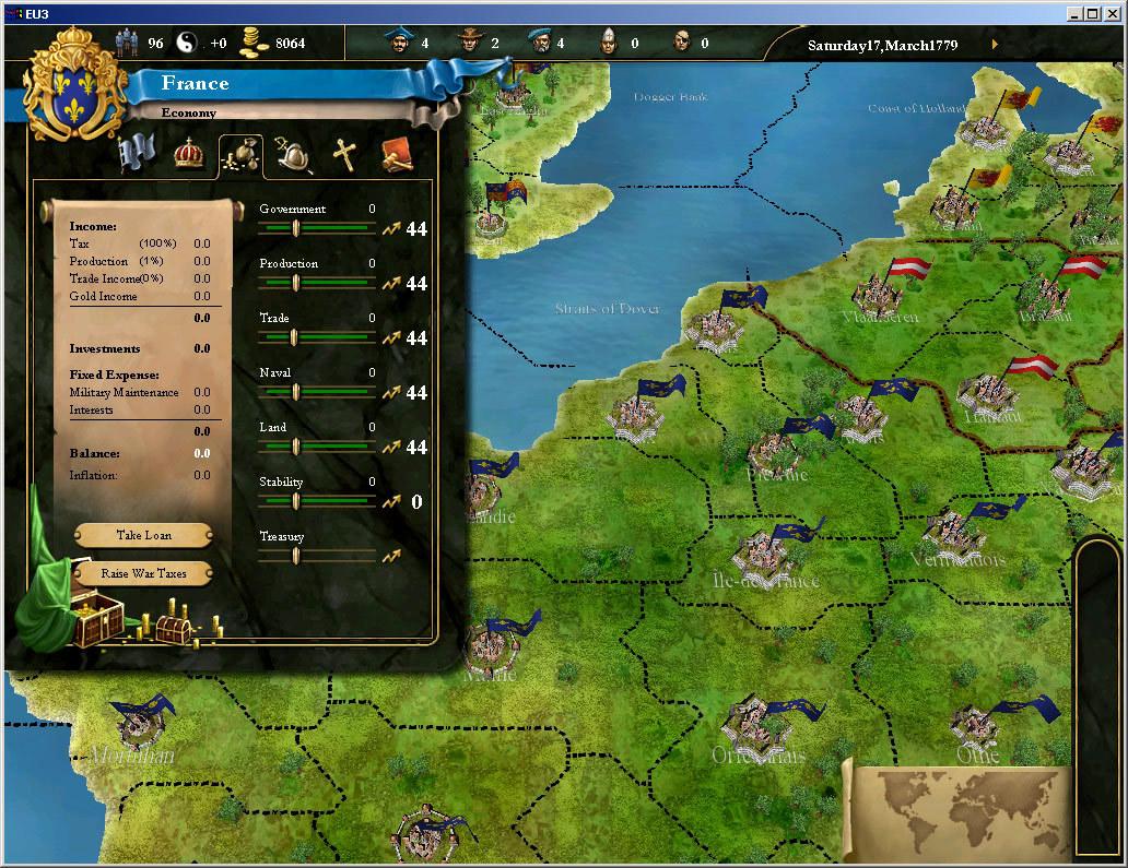 Скриншот №3 из игры Europa Universalis III Complete