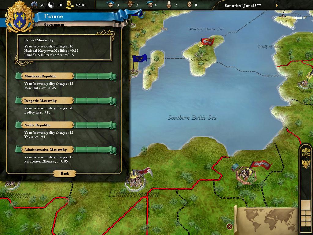 Скриншот №4 из игры Europa Universalis III Complete
