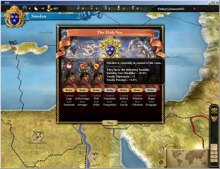 Скриншот №2 из игры Europa Universalis III Complete