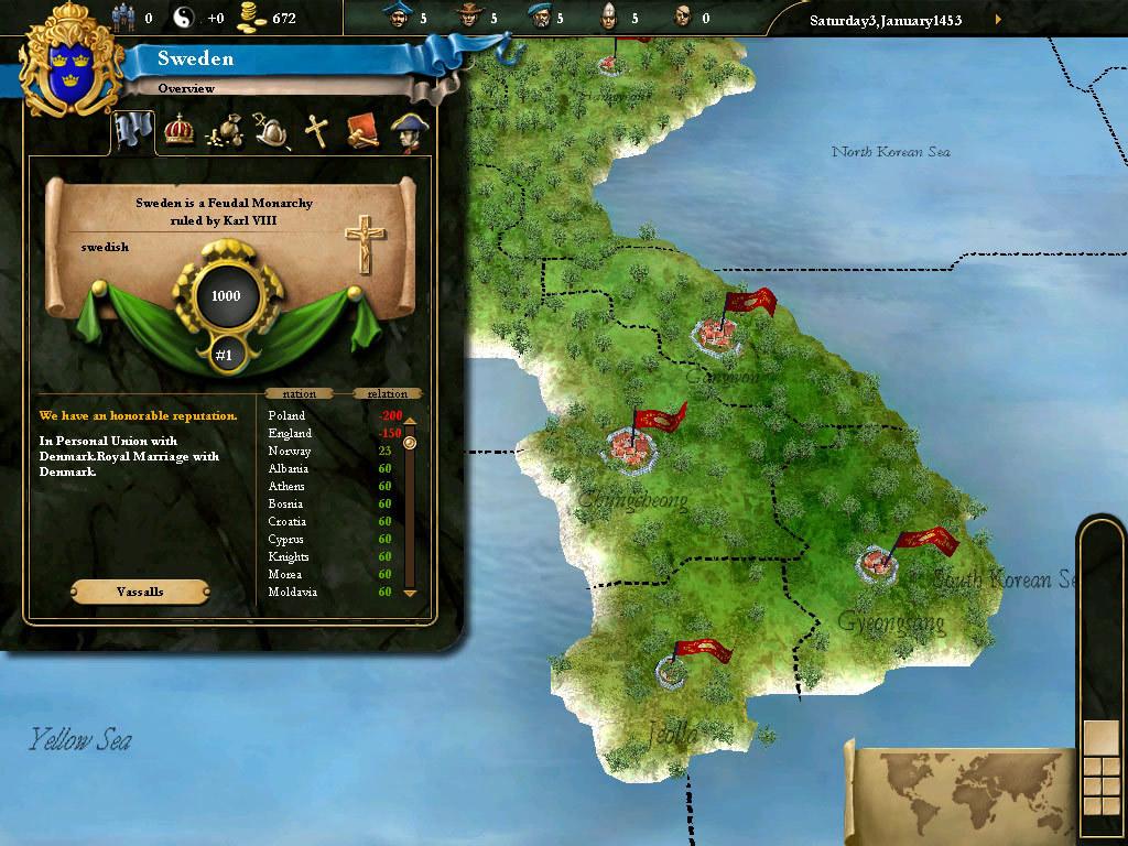Скриншот №8 из игры Europa Universalis III Complete