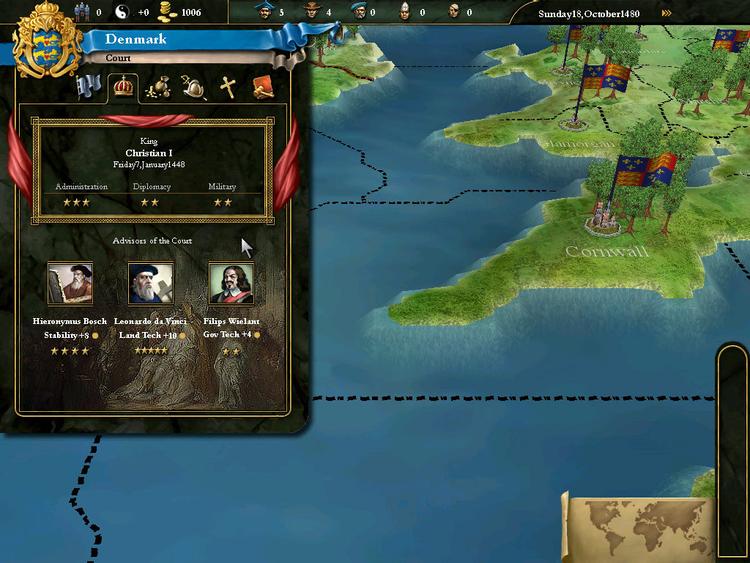 Скриншот №1 из игры Europa Universalis III Complete
