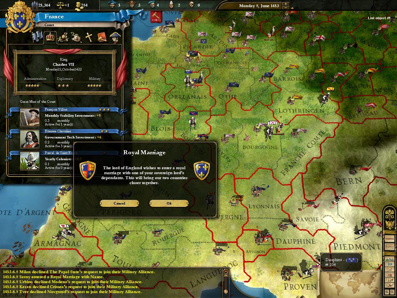 Скриншот №14 из игры Europa Universalis III Complete