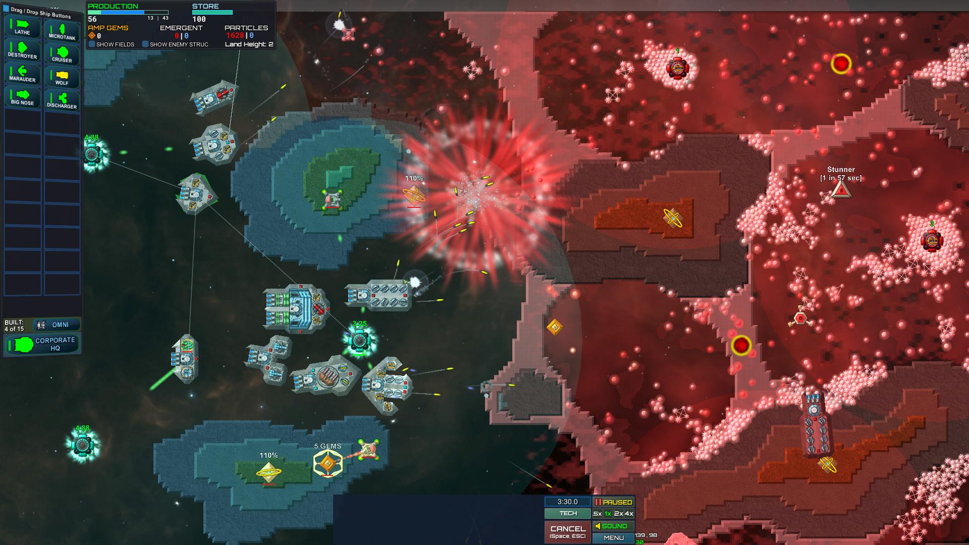 Скриншот №1 из игры Particle Fleet: Emergence