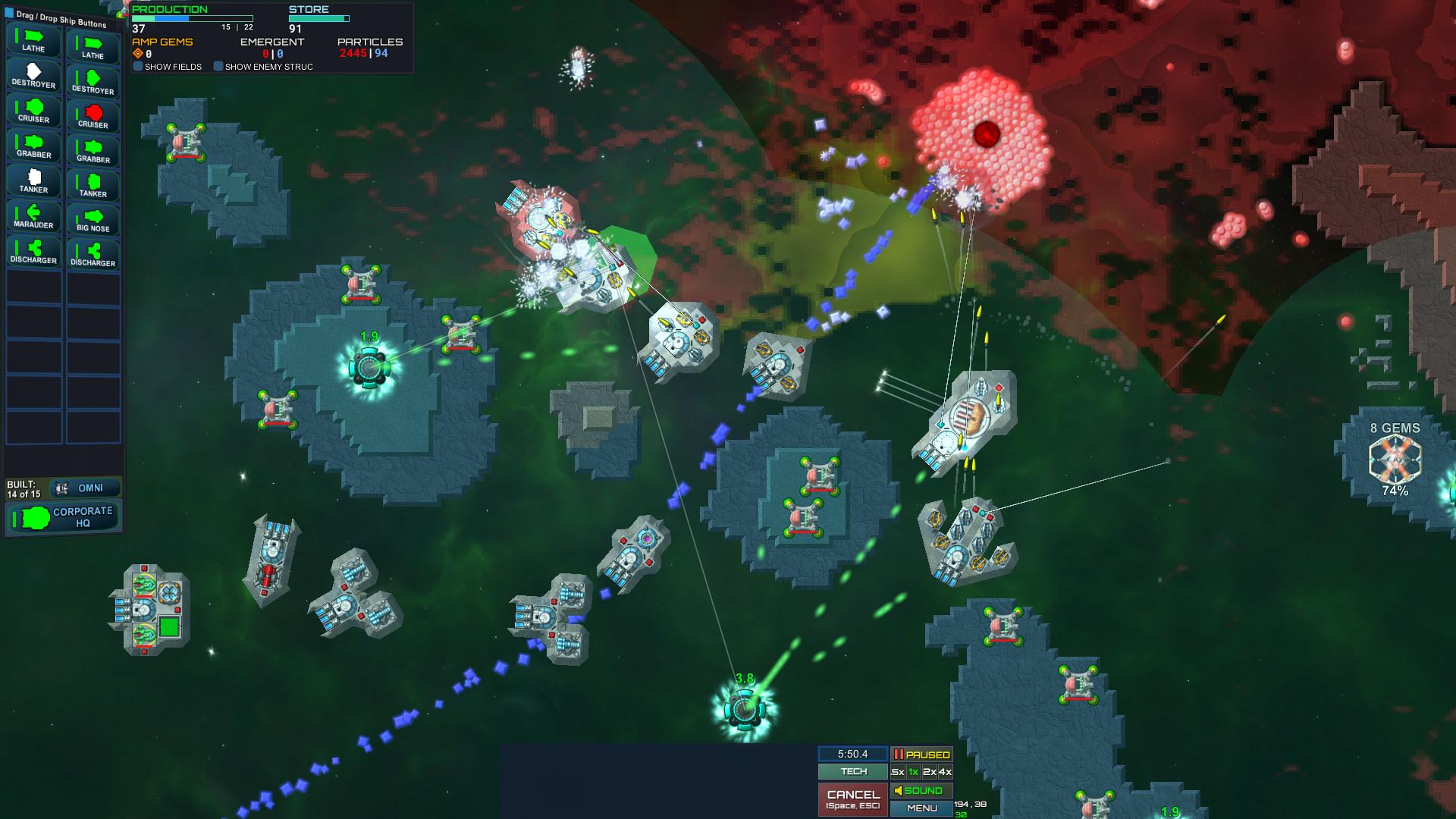 Скриншот №3 из игры Particle Fleet: Emergence
