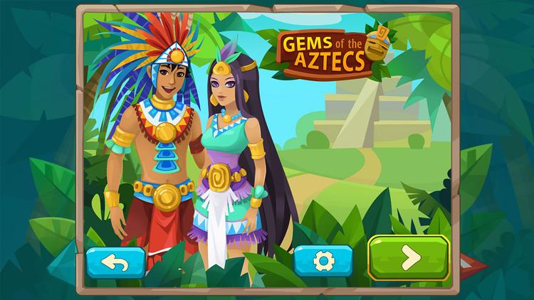 Скриншот №1 из игры Gems of the Aztecs