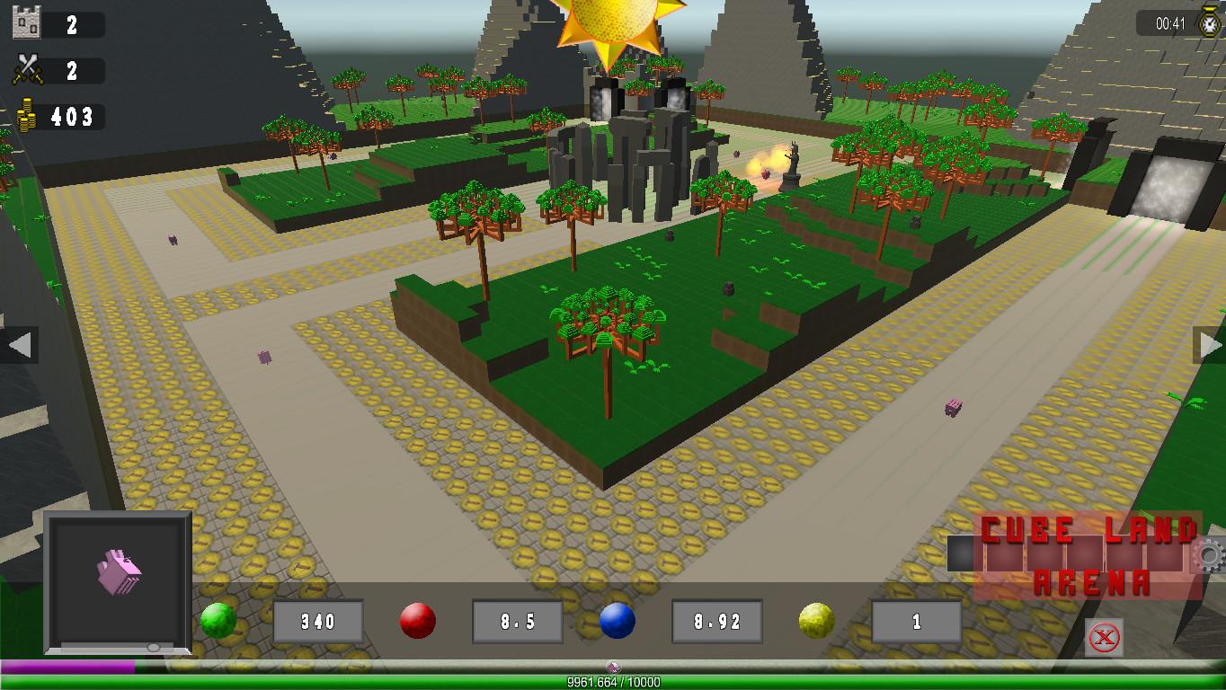 Скриншот №1 из игры Cube Land Arena