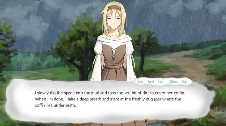 Screenshot №1 from game Forgotten, Not Lost - A Kinetic Novel