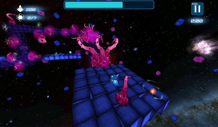 Скриншот №2 из игры Deep Blue 3D Maze in Space