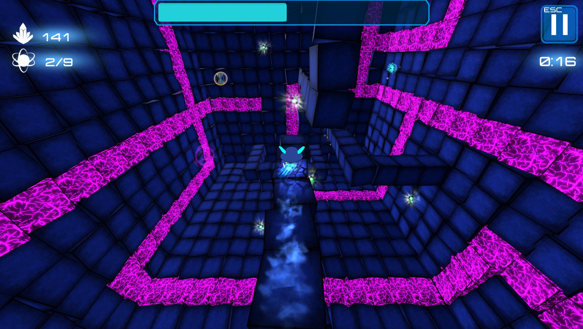 Скриншот №1 из игры Deep Blue 3D Maze in Space
