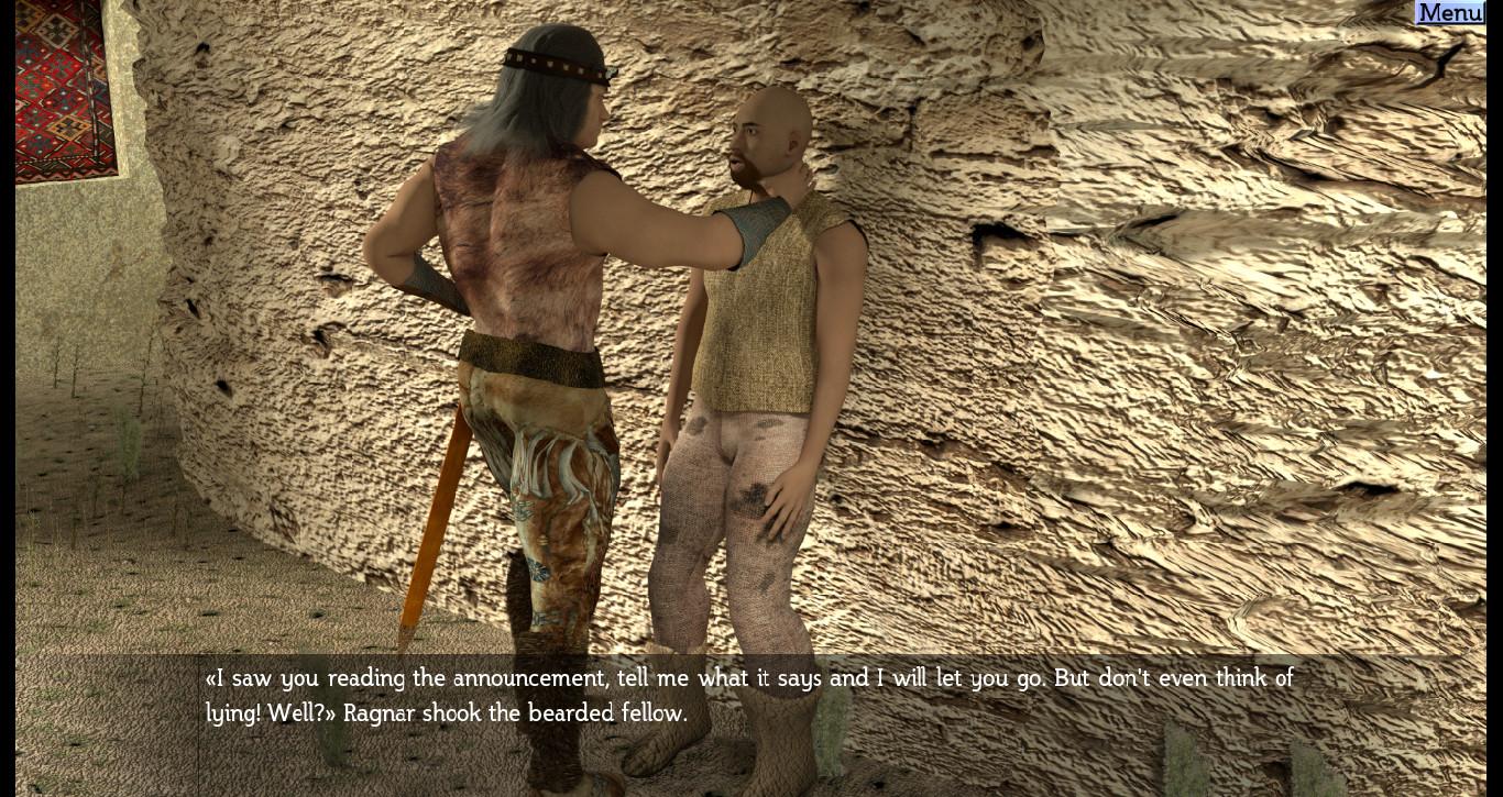 Screenshot №1 from game The Barbarian and the Subterranean Caves