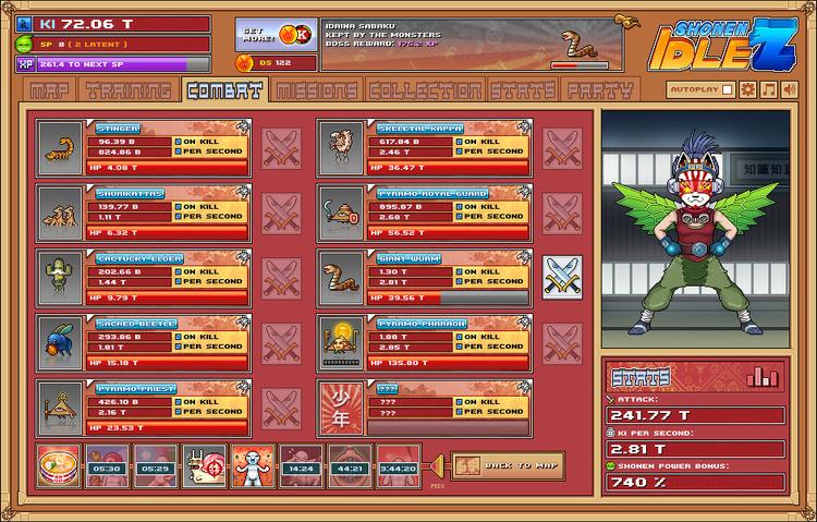 Скриншот №2 из игры Shonen Idle Z