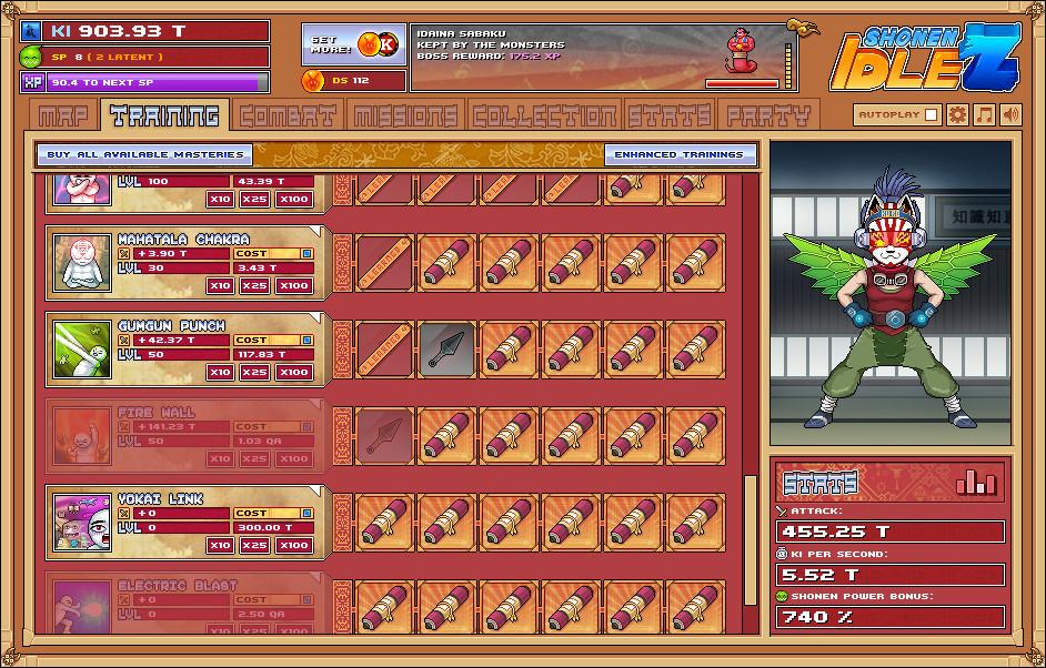 Скриншот №3 из игры Shonen Idle Z