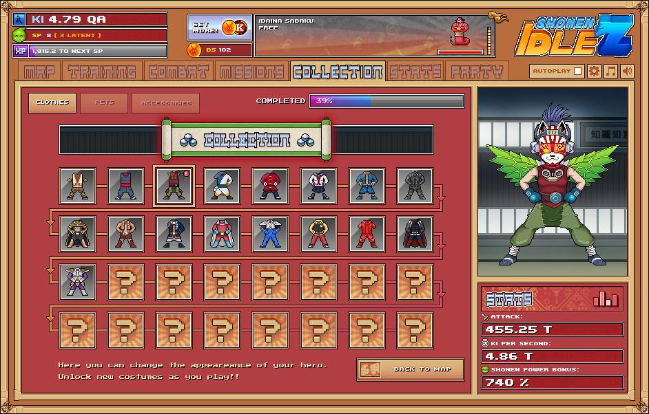 Скриншот №1 из игры Shonen Idle Z