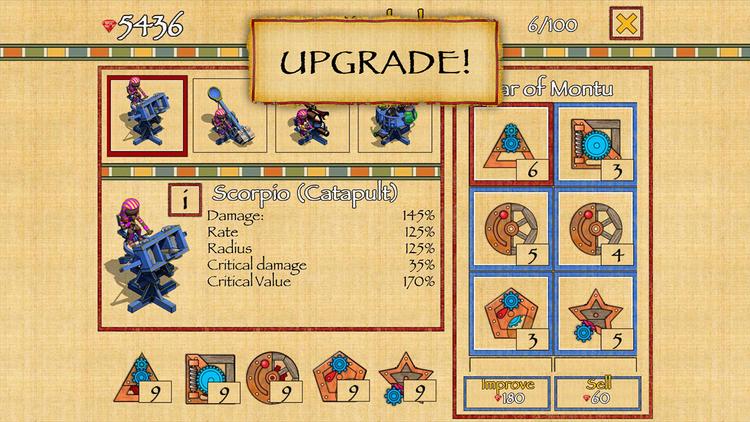 Screenshot №1 from game Defense of Egypt: Cleopatra Mission