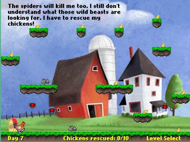 Скриншот №1 из игры Rescue your chickens