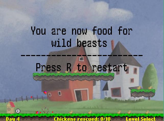 Скриншот №1 из игры Rescue your chickens