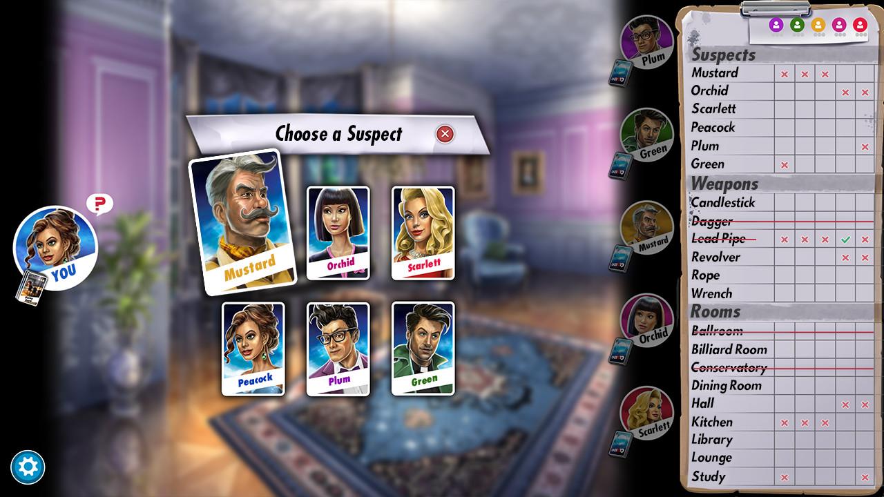 Screenshot №1 from game Clue/Cluedo: Classic Edition