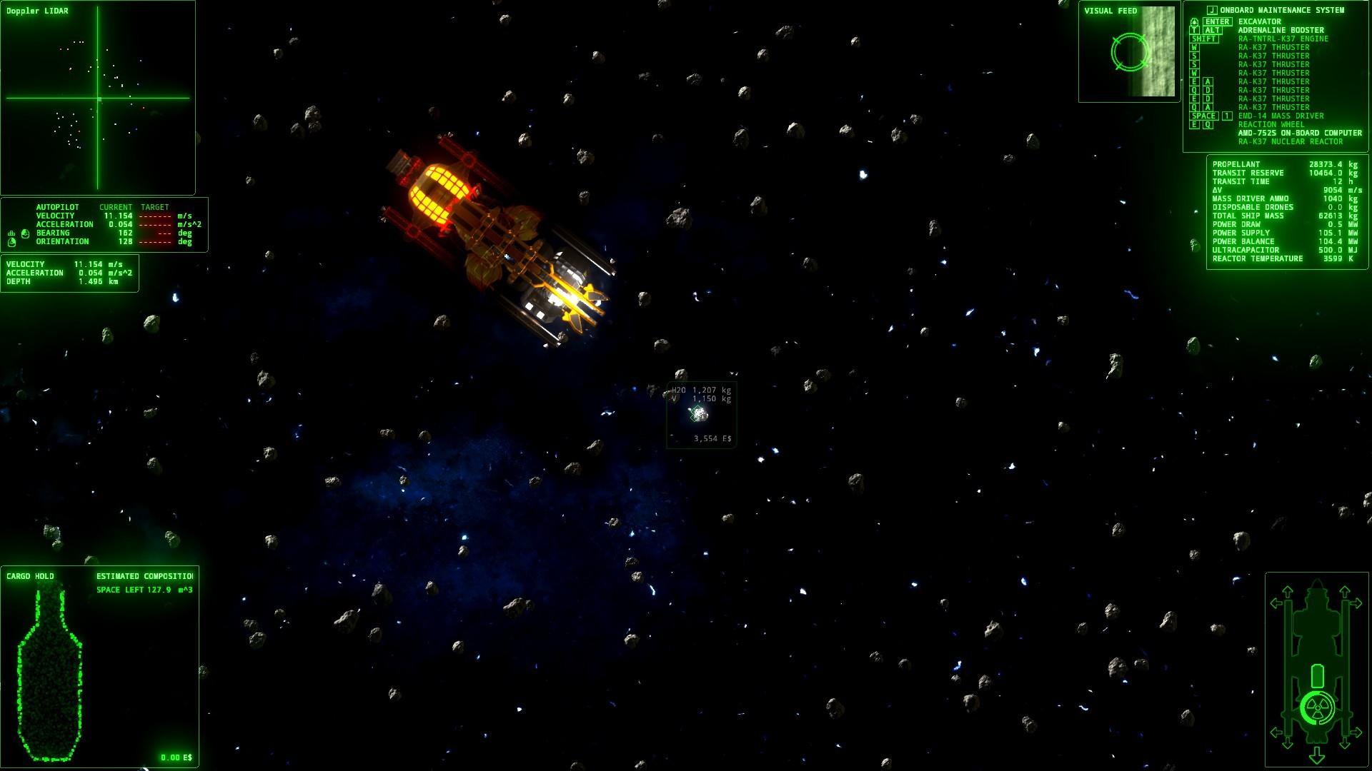 Скриншот №1 из игры ΔV: Rings of Saturn