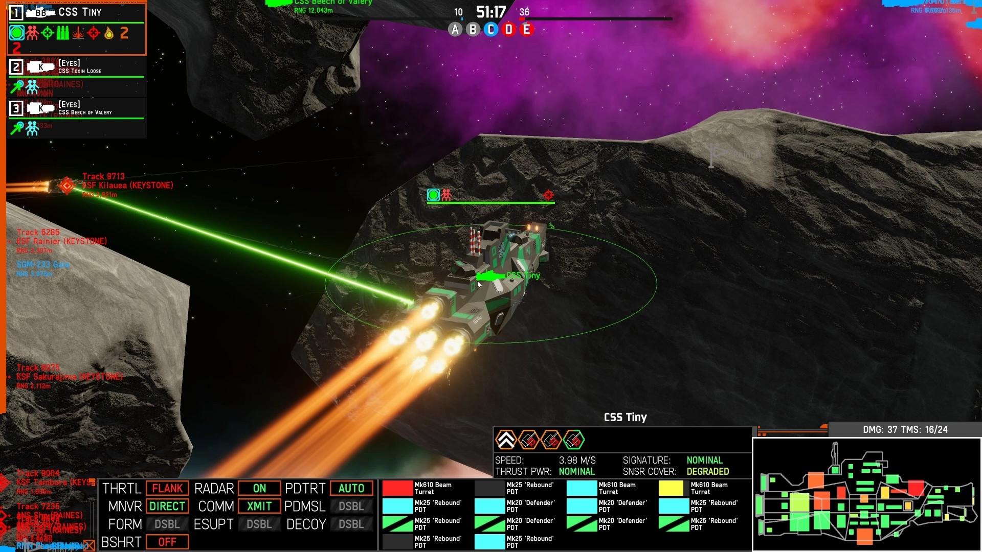 Скриншот №1 из игры NEBULOUS: Fleet Command